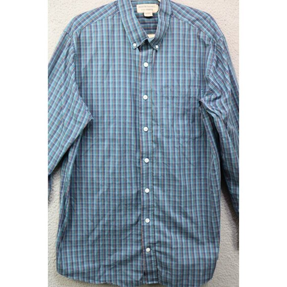 Duluth Trading Co. Men's Wrinkle Fighter Long Sleeve Button Up Shirt-Large/Tall - Picture 2 of 8